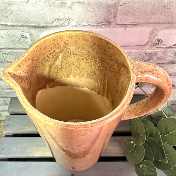 Threshold 11" Amber Decorative Pitcher Vase With Handle - Picture 3 of 6